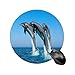 Produktbild Drei ottlenose dolphin muster gedruckt runde mauspad