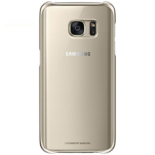 Samsung Clear Cover - Funda oficial para Samsung Galaxy S7  color dorado