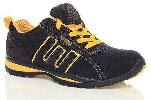 Herren Schnüren Grund Sicherheit Stahlkappe Arbeiten Stiefel Sneaker Turnschuhe Wandern Größe