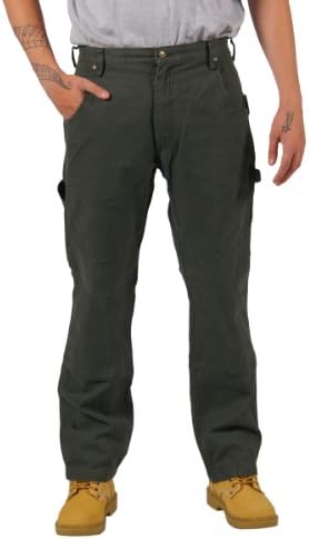 KEY Duck Work Trousers - Green Mens Work Trousers Industrial Workwear Clothing KP.453.35-W30-L32