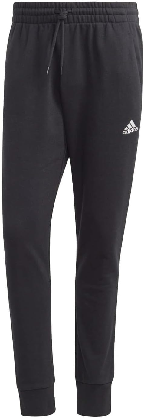 adidas Hombre Essentials French Terry Tapered Cuff Pants, black, M