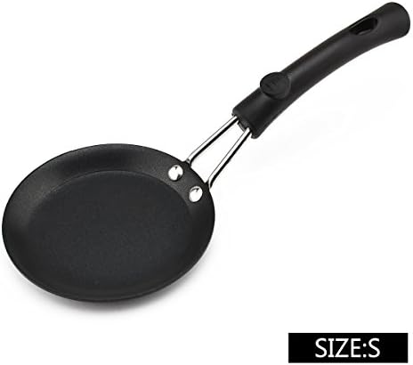 LONGLISHENG Wrought Iron Pan Non-stick saucepan Frying Pan Cooking Skillet 4-inch 6-inch
