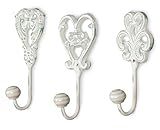 aus Eisen, weiß/grau lackiert