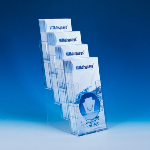 Taymar Prospekthalter/Flyerhalter 4 Fächer DIN lang - 2