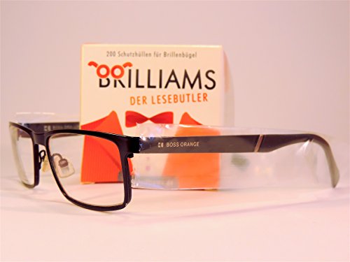 Premium Brillenbügelschutz 200 Stück perfekt für Brillenträger. Schützt die Brillenbügel zuverlässig bei Haarcolorationen / Haarfärbungen und Gesichtsmasken / Brilliams der Lesebutler Brillenschutz - 2