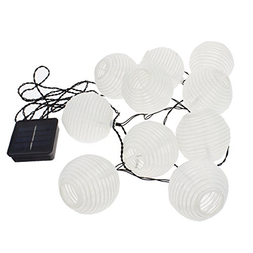 Smartfox 20er LED Solar Lampions Lichterkette in Weiß