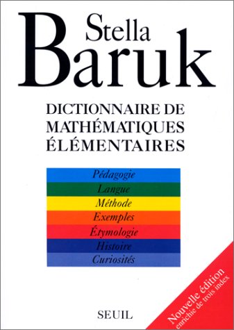 couverture de : Dictionnaire de math&eacute;matiques &eacute;l&eacute;mentaires