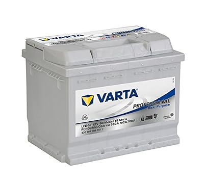 Varta Professionnal Decharge Lente Lfd60 Batterie Bateaux, Camping-Cars, Loisirs, 12 V 60Ah 560 Amps (En)