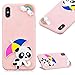 Produktbild CESTOR Silikon Hülle für iPhone XR,Mode Niedlich 3D Regenbogen Panda Muster Ultra Slim Weich Flexibel Soft Gel TPU Silikon Hülle für iPhone XR,Anti-Kratzer Relief Gummi Bumper Rückseite HandyHülle für iPhone XR [6,1 Zoll] + 1 x Metall Finger Ständer
