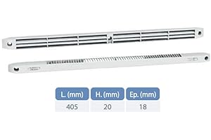 ANJOS - Kit entrée d'air MG - Débit Ajustable 15, 22 et 30 m³/h - 400mm - Anti-moustique