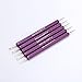 MAKARTT 5pcs/set 2 ways Purple Glossy Wood Dotting Pen Nail Art Decoration Tool