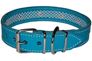 TUYNEC - Collier pour Chien avec Filet de Protection pour Collier Anti Puces pour Chien, Collier Fait Main en Cuir de Haute Qualité Qui Protège et Prolonge la Durée du Antiparasitaire