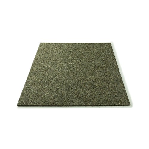 The Felt Store - Découpes Dessous en Feutre (Industriel/de Laine), densité Moyenne, 50 x 30 cm, 6 mm épais, Couleur : Gris chiné