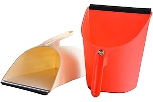 Chetan Premium Unbreakable Plastic Dust Pans Cum Dust Bins Strong & Durable Dust & Litter Collector Pans for Waste Pickup at Home, Office & Shops (Random Color, Pack of 1)