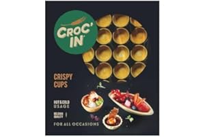 CROC'IN - Gold Tartlet Shells - Edible Appetizer Or Dessert Cups - Mini Pastry Cases - Artisanal & Vegan Confection - 60 Pieces