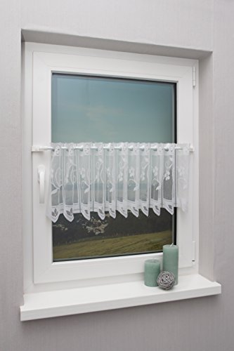 Gardinenstange ausziehbar “ California “ verschiedene Größen und Farben + Klemmträger zur Aufhängung von Scheibengardinen ohne Bohren Weiß 85-130 cm - 6