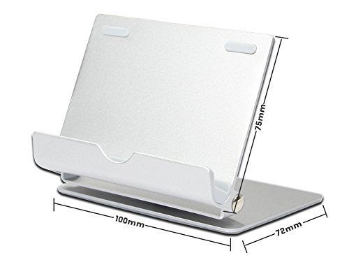 AMANKA Tablet-Halter 360 ° drehbarer Aluminiumlegierung, Tischplattenhalter, Tablet Docks Ständer für iPad und E-Reader und Smartphones usw - 2
