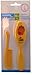Baby Soft Natural Bristle Brush & Comb Set - Age: 0 m+ - ORANGE
