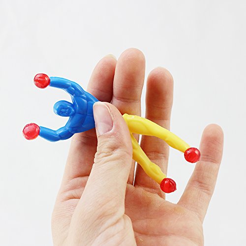 COM-FOUR 20er Set Sticky Ninja Fensterkletterer, in verschiedenen Farben, 9 cm - 4