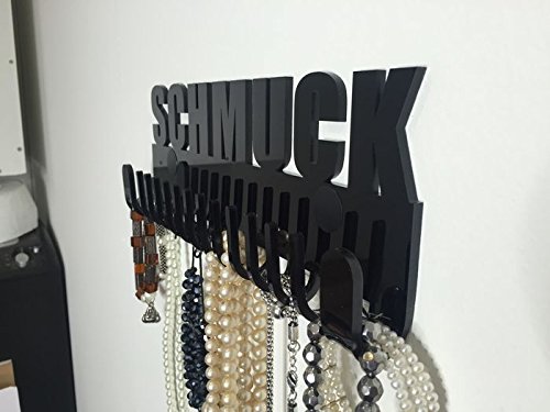 Schmuckhalter Galeara design wand mit schriftzug Schmuck (Schwarz) - 2