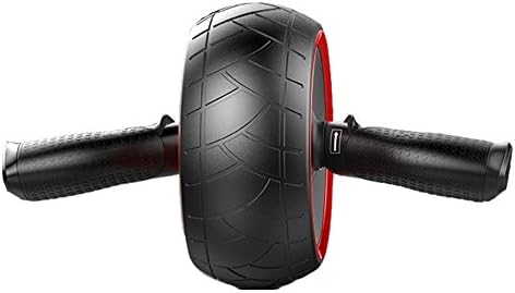 JATCH Ab Roller Exercise Wide and Thick Wheel Perfect For Weight Loss Portable Quiet Home Gym Fitness Workout with Knee Pad Mat and Foam Detachable Handles For Men and Women
