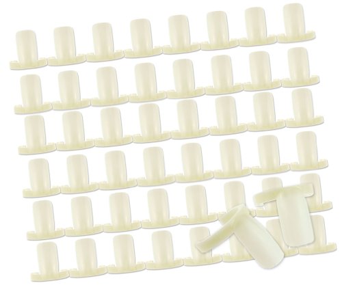 50 X MIX COLORS PROFESSIONAL NAIL ART PRACTICE ACRYLIC RING STICKS TIPS DISPLAY