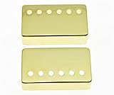 Hecho de metal kaish 2pcs Oro Metal 52 mm polo espaciamiento LP Humbucker para guitarra Pickup Covers para Les Paul