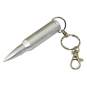 Pankreeti PKT559 Silver Metal Bullet Designer 64 GB Pen Drive (Silver)