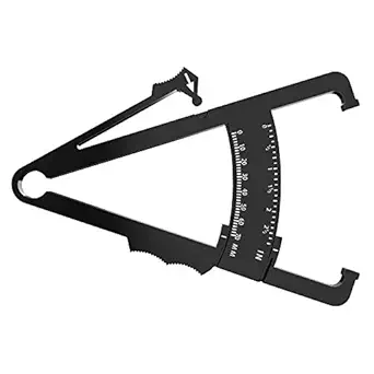 Geek Lab Personal Bodyfat Testing with Skinfold Calipers. Body Fat Calliper to Measure Your Body Fat (Black)