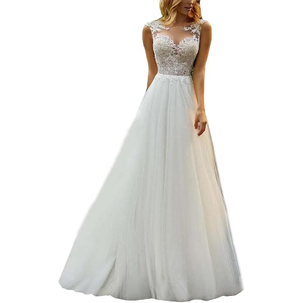 Robe De Mariée Courte En Tulle Et Dentelle - Dos Fermeture éclair, Manches Demi-longues - Taille A-ligne - Marque JAEDEN