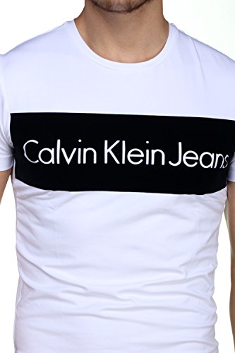 T- Shirt Calvin Klein Treak Slimfit Weiss L Weiß T- Shirt Calvin Klein Treak Slimfit Weiss L Weiß