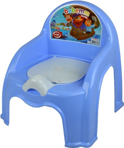 BLUE CHILDRENS POTTY CHAIR EASY CLEAN KIDS TODDLER TRAINING TOILET SEAT BOYS GIRLS