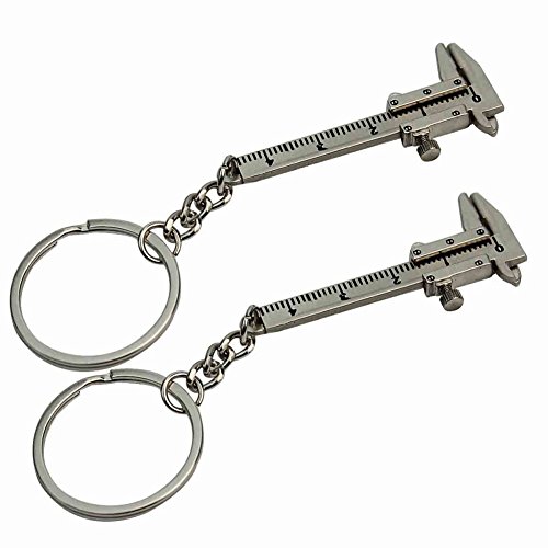 Preisvergleich Produktbild Pinzhi 2Pcs Mini Vernier Bremssattel Schlüsselanhänger Keyring Legierung