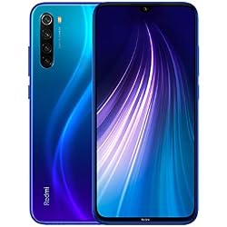 Xiaomi Redmi Note 8 Teléfono 4GB RAM + 64GB ROM, Pantalla Completa de 6.3", Procesador Snapdragon 665 Octa-Core, 13MP Frontal y 48MP AI Cuatro Cámara Trasera Móviles Versión Global (Azul)