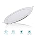 Produktbild Liqoo Led Panel Rund 18W Einbaustrahler Ultra slim mit Trafo AC86-265V Panel Deckenleuchte Einbauleuchte Downlight 3200K Warmweiß 1350lm ersetzt 100W Wohnzimmerleuchte Küchelampe Nicht dimmbar Lochdurchmesser 200-210mm