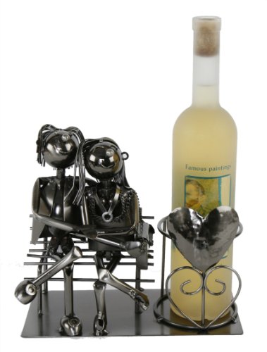 Flaschenhalter LIEBESPAAR Hochzeit Geschenk Weinflaschenhalter Weinständer Wein