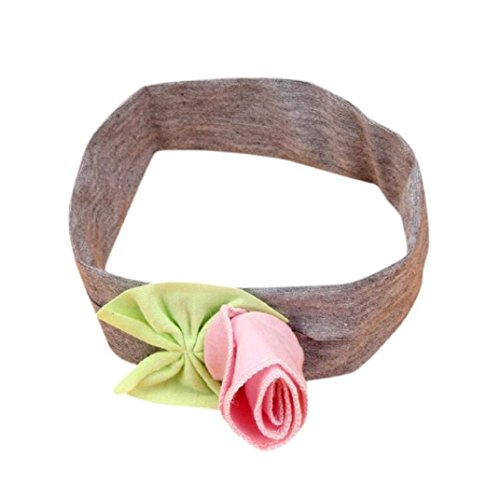 Amcool für 0-4 Jahre Schön Baby-Stirnband Kindermädchen-Säuglingskleinkind Bogen Blume Haarband Kopfbedeckungen - 2
