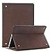 Produktbild 10.5 Zoll Schutzhülle für iPad Pro, elecfan® Vintage Retro Business-Stil Folio Slim Fit Kunstleder Schutzhülle Case Smart cover mit Standfunktion / Kartenfächer / Auto Schlaf Aufwachen Funktion PU Tasche Ledertasche Leichtgewicht Anti Kratzer Schutzhülle für iPad Pro 10.5 (iPad Pro 10.5, Dunkelbraun)