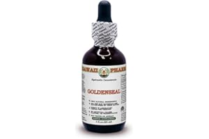 Hawaii Pharm Europe Goldenseal (Hydrastis Canadensis) Powdered Root Alcohol-Free Liquid Extract Glycerite 60 ml