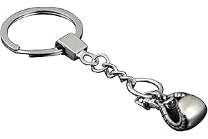 Sportigo® Guante de boxeo Llaveros en de color plata/Boxeo regalo