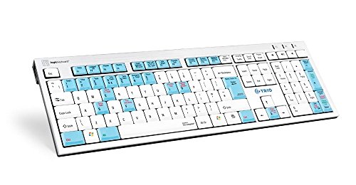 Preisvergleich Produktbild LogicKeyboard LKB-Trio-AJPU-DK Tastatur Silber / weiß