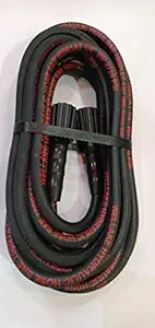 Vantro High Pressure Washer 8 Meter Output Hose Pipe Black Color Steel Threaded