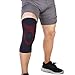Produktbild KBWL Sports Medical Strickpatella Stützhülse Volleyball Basketball Knieschützer Pad Elastische Beinmanschette Bandage Wickelgürtel Groß Schwarz Rot