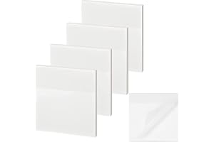 Transparent Sticky Notes, 250 Sheets 3x3 Inch Clear Sticky Notes Waterproof Self-Sticky Notes for School Home Office (5 Pads)