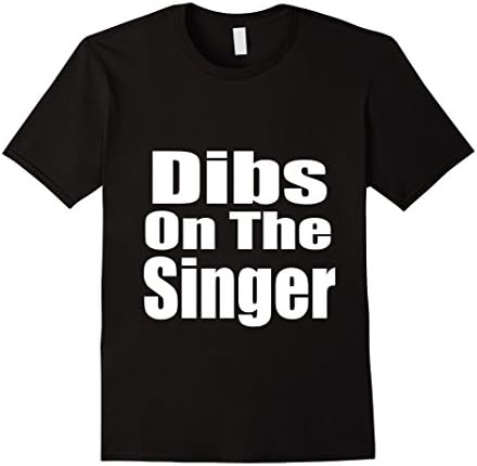 Men's Dibs On The Singer Tshirt Concert Favorite Band Musician Small Black