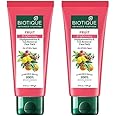 Biotique Fruit Brightening Depigmentation and Tan Removal Face Pack| Ayurvedic and Organically Pure| Tan Removal Face Pack for All Skin Types|100% Botanical Extracts| 100gm (Pack of 2)