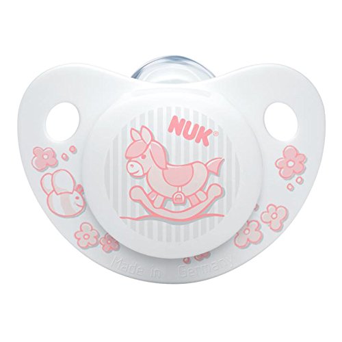 NUK Rose Orthodontic Silicone Soother 1pk (6-18 months)