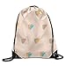 Produktbild Sweet Pastel Triple Triangle Drawstring Backpack Travel Bag Gym Outdoor Sports Portable Drawstring Beam Port Backpack