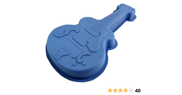 Vlicken Moule A Gateau Silicone Special Gouter D Anniversaire Guitare Electrique Amazon Fr Cuisine Et Maison