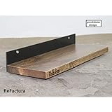 Wandregal, Wandboard aus Paletten und Stahl 40 cm